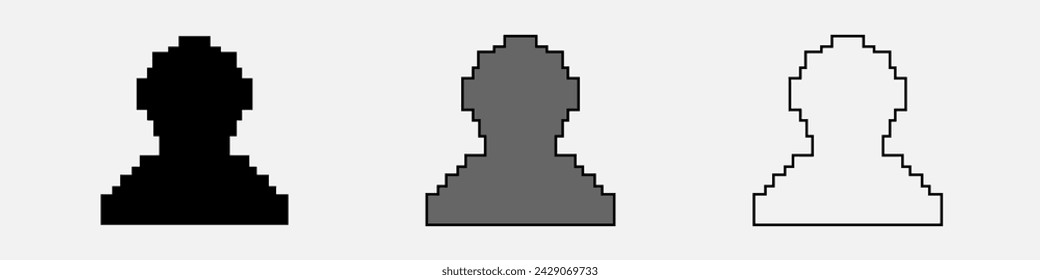 Pixel avatar account in 8bit game