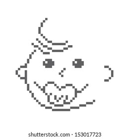 pixel baby