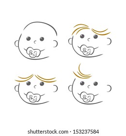 pixel baby set