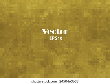 Pixel Background Abstract Black and Yellow Texture with Pixelated Design and an Aspect Ratio of 4:3. Vector Image.
