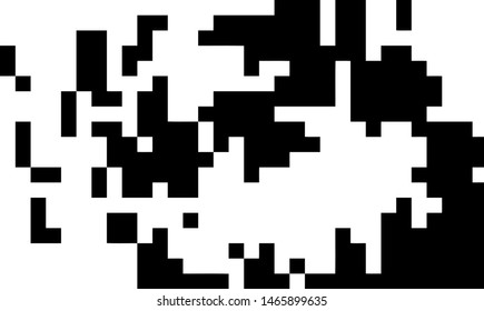 Pixel Background Abstract Geometric Black White Stock Vector (Royalty ...