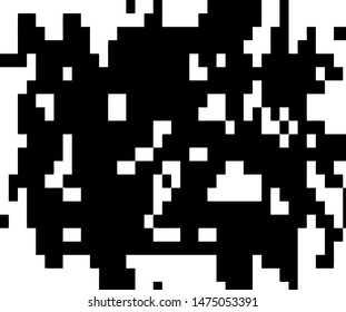 Pixel Background Abstract Geometric Black White Stock Vector (royalty 