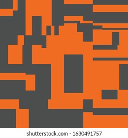 Pixel Background Abstract Geometric Brick Vector Art