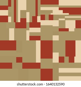 Pixel Background Abstract Geometric Brick Vector Art