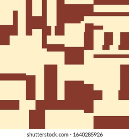 Pixel Background Abstract Geometric Brick Vector Art