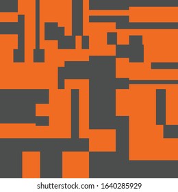 Pixel Background Abstract Geometric Brick Vector Art