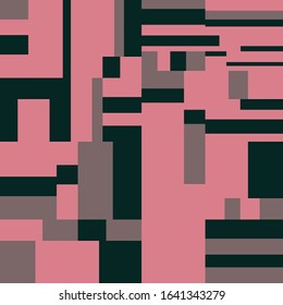 Pixel Fondo Resumen Arte vector de ladrillo geométrico