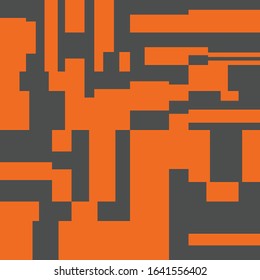 Pixel Background Abstract Geometric Brick Vector Art