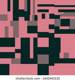 Pixel Fondo Resumen Arte vector de ladrillo geométrico