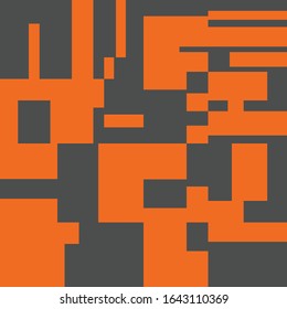 Pixel Background Abstract Geometric Brick Vector Art