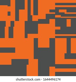 Pixel Background Abstract Geometric Brick Vector Art