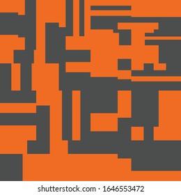 Pixel Background Abstract Geometric Brick Vector Art