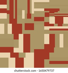 Pixel Background Abstract Geometric Brick Vector Art