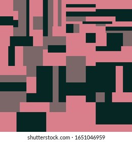 Pixel Background Abstract Geometric Brick Vector Art