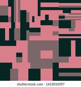 Pixel Background Abstract Geometric Brick Vector Art