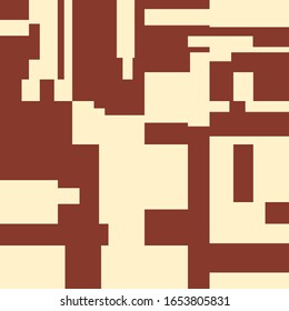 Pixel Background Abstract Geometric Brick Vector Art