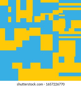 Abstrakte Vektorillustration für geometrische Pixel-Hintergründe