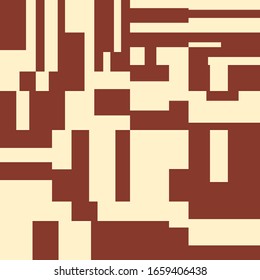 Pixel Background Abstract Geometric Brick Vector Art