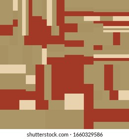 Pixel Background Abstract Geometric Brick Vector Art