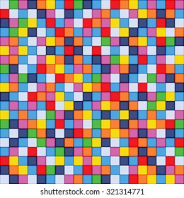 Pixel background. Abstract multicolored design. Vector illustration.