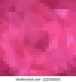 Pixel background. Abstract template for advertising. Pink geometric background.