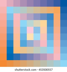 Pixel background, color squares, abstract vector geometry wallpaper 