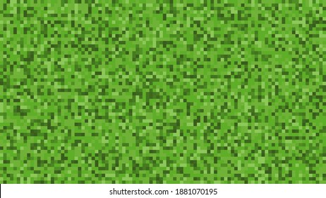 Pixel background. The concept of games background. Squares pattern background. Minecraft concept. Vector illustration. Light Green vector abstract textured polygonal background