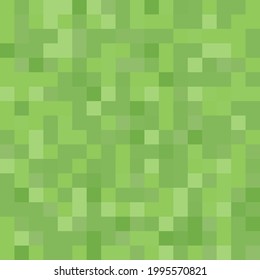 Pixel background. The concept of games background. Squares pattern background. Minecraft concept. Vector illustration. Light Green vector abstract textured polygonal background