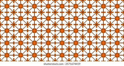 Pixel background. Decorative element, design template with pixel. Background, texture with optical illusion effect. Ethnic tribal traditional tracery for fabric swatch. Vector pattern.