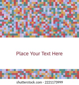 Diseño de fondo de píxeles con lugar para texto