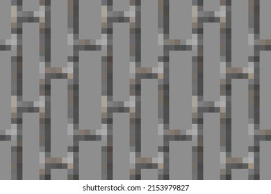 Pixel Background, Games Concept background, Resizable Seamless Vector Pattern, Iron Tube