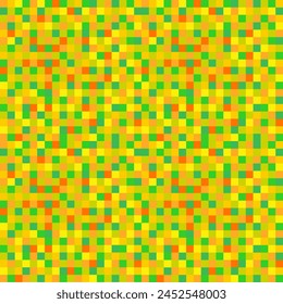 Pixel background greenish colours. Vector seamless pattern, pixelation. Colorful pixel dots mosaic background, wallpaper	