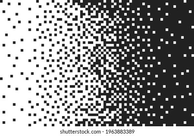 Pixel background, monochrome. Vector solvent illustration, gradient, technologies.