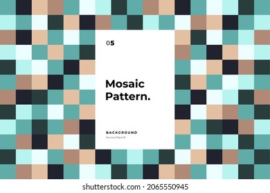 Pixel background. Mosaic color gradient. Texture. Backdrop. Cover illustration design layout. Textile. Wallpaper. Horizontal. Eps10 vector