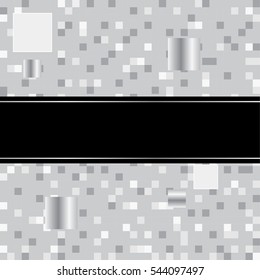 pixel background pattern in silver and gray