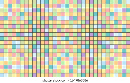 Pixel background. Tiles texture. Seamless vector. 