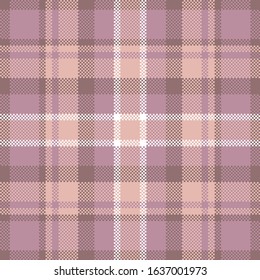 Pixel background vector design. Modern seamless pattern plaid. Square texture fabric. Tartan scottish textile. Beauty color madras ornament.