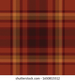 Pixel background vector design. Modern seamless pattern plaid. Square texture fabric. Tartan scottish textile. Beauty color madras ornament.