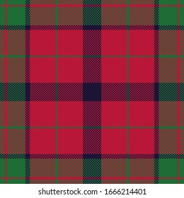Pixel background vector design. Modern seamless pattern plaid. Square texture fabric. Tartan scottish textile. Beauty color madras ornament.