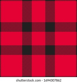 Pixel background vector design. Modern seamless pattern plaid. Square texture fabric. Tartan scottish textile. Beauty color madras ornament.