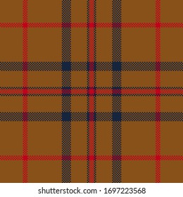 Pixel background vector design. Modern seamless pattern plaid. Square texture fabric. Tartan scottish textile. Beauty color madras ornament.