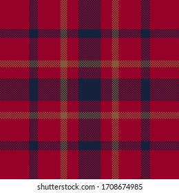 Pixel background vector design. Modern seamless pattern plaid. Square texture fabric. Tartan scottish textile. Beauty color madras ornament.