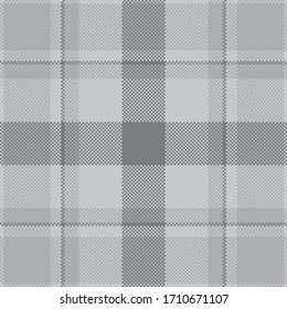 Pixel background vector design. Modern seamless pattern plaid. Square texture fabric. Tartan scottish textile. Beauty color madras ornament.