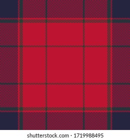Pixel background vector design. Modern seamless pattern plaid. Square texture fabric. Tartan scottish textile. Beauty color madras ornament.