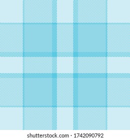 Pixel background vector design. Modern seamless pattern plaid. Square texture fabric. Tartan scottish textile. Beauty color madras ornament.