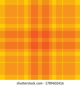 Pixel background vector design. Modern seamless pattern plaid. Square texture fabric. Tartan scottish textile. Beauty color madras ornament.