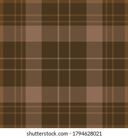 Pixel background vector design. Modern seamless pattern plaid. Square texture fabric. Tartan scottish textile. Beauty color madras ornament.