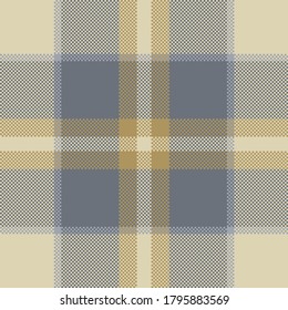 Pixel background vector design. Modern seamless pattern plaid. Square texture fabric. Tartan scottish textile. Beauty color madras ornament.