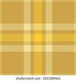 Pixel background vector design. Modern seamless pattern plaid. Square texture fabric. Tartan scottish textile. Beauty color madras ornament.