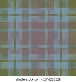 Pixel background vector design. Modern seamless pattern plaid. Square texture fabric. Tartan scottish textile. Beauty color madras ornament.